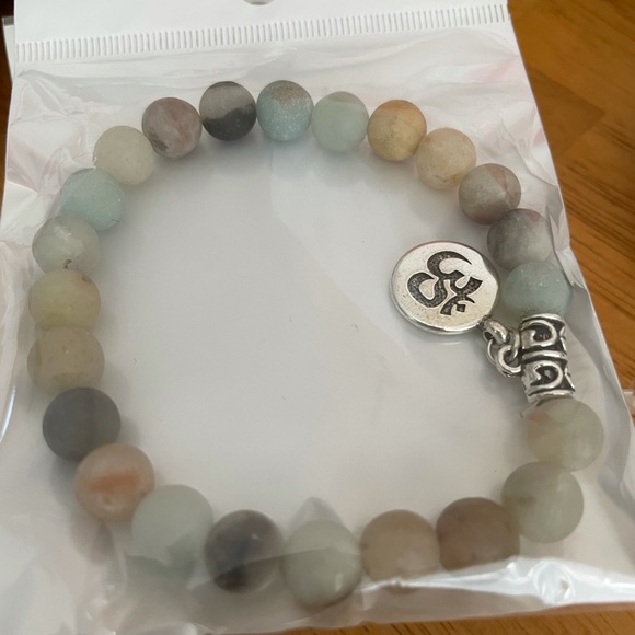 Amazonite Bracelet with Ohm charm - Picture 3 of 4